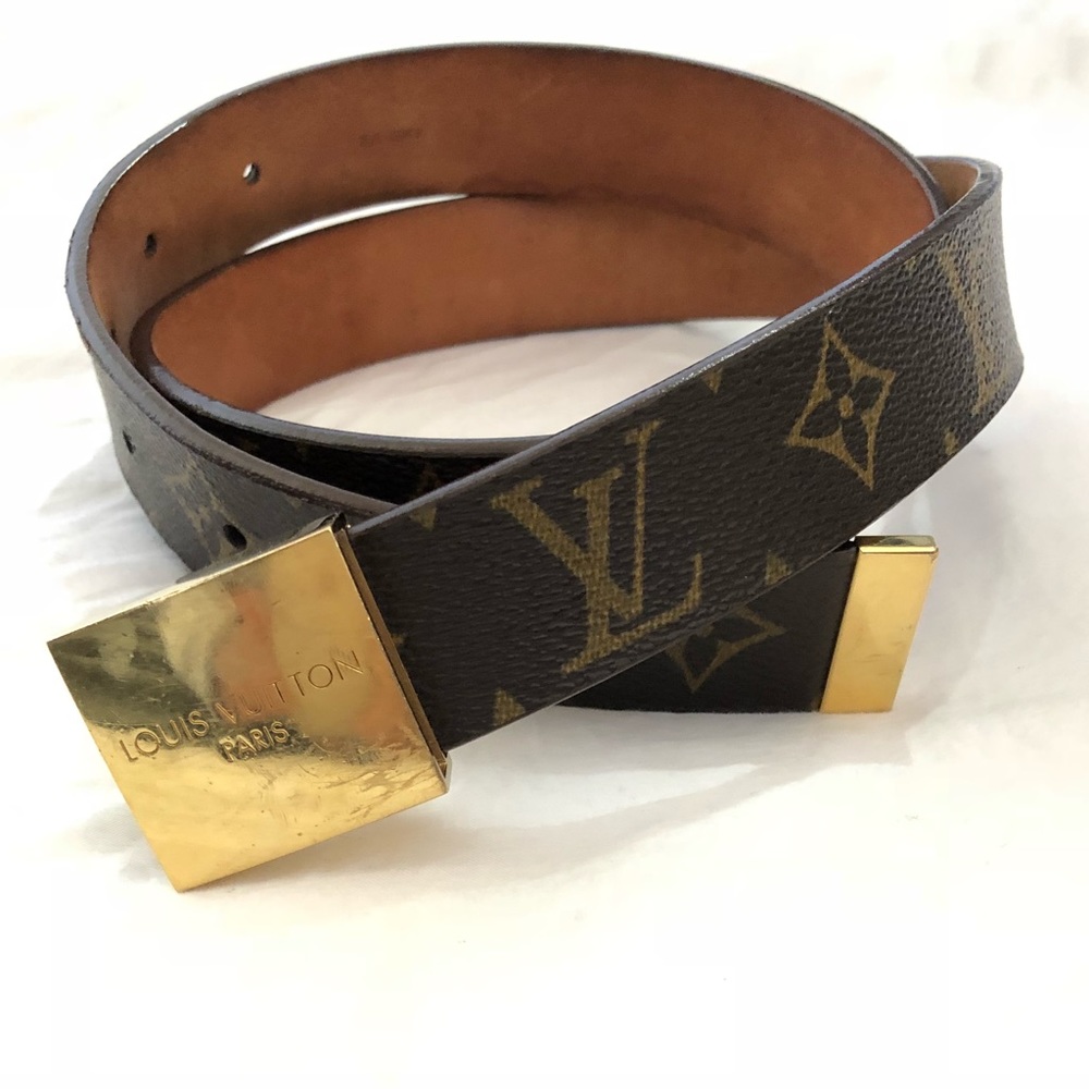 Louis Vuitton Monogram leather belt